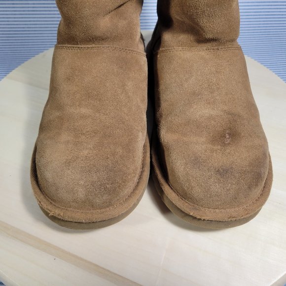 Ugg Australia LARYN Brown Tan Suede Boot Swarovski Women's Size 5 - Picture 9 of 12